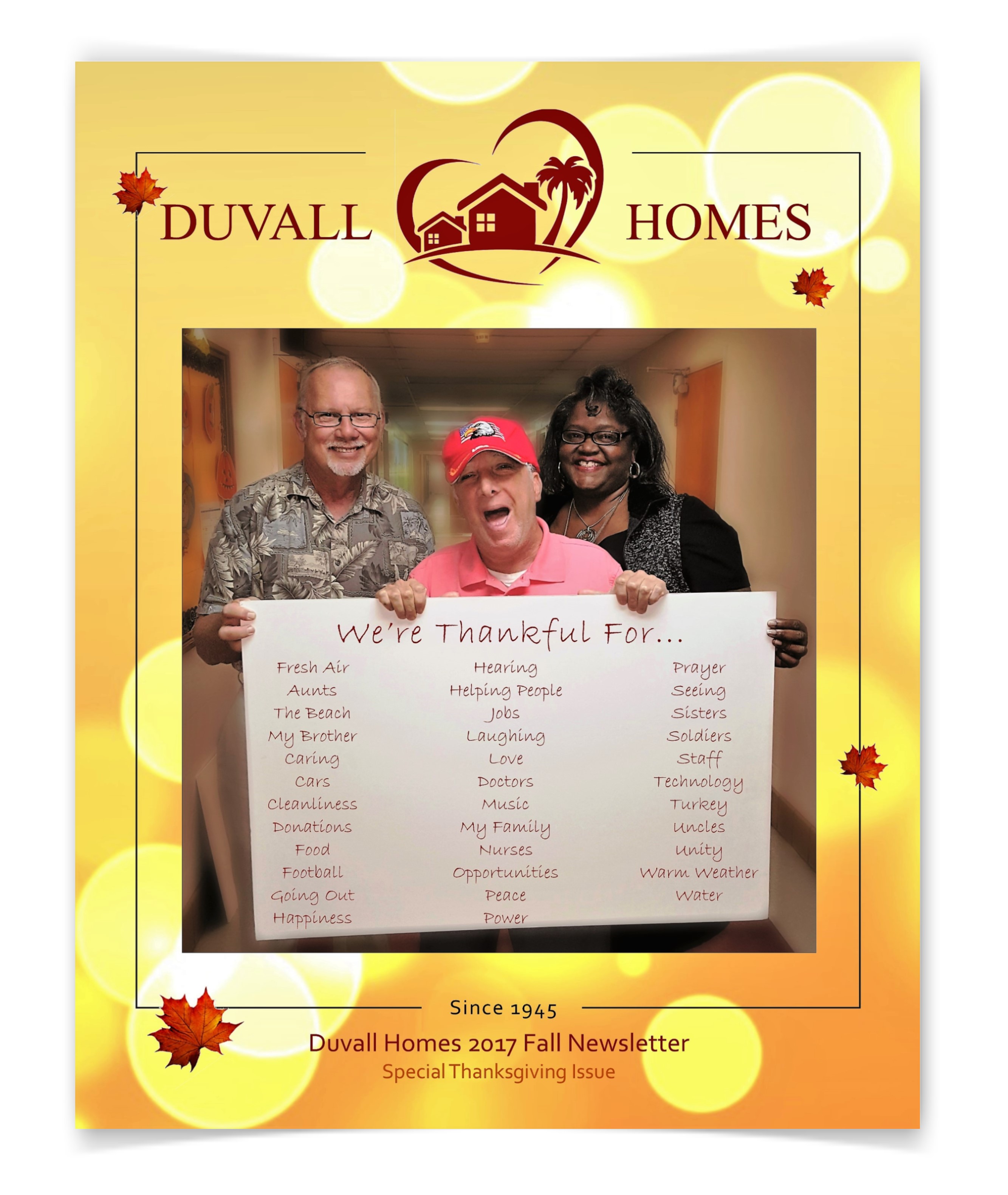 Duvall Homes Newsletter